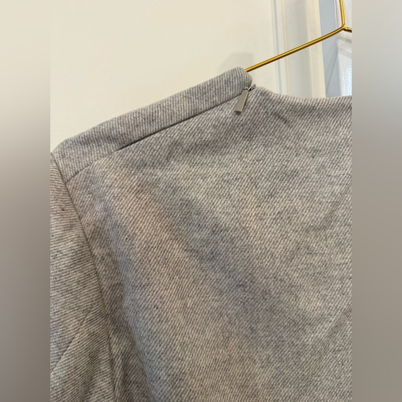 COS Heather Gray Long Sleeve Wool Blend Top - Picture 5 of 5